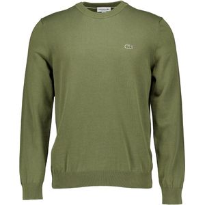 Lacoste - Sweater Crewneck - Groen - Heren Trui - Regular-fit