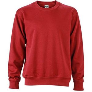 James and Nicholson Uniseks werkkleding Sweatshirt (Rode Wijn)