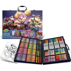 Crayola - Hobbypakket - Paw Patrol Mighty Movie Kleurkoffer - Set met 128 Onderdelen