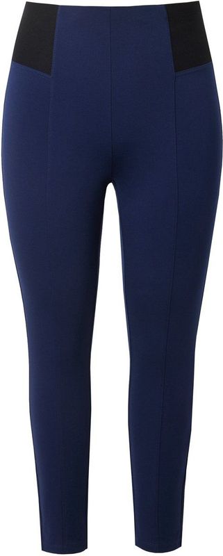 MIAMODA - Dames - modelwear legging slim fit brede elastische tailleband - Donkerblauw - Maat 42
