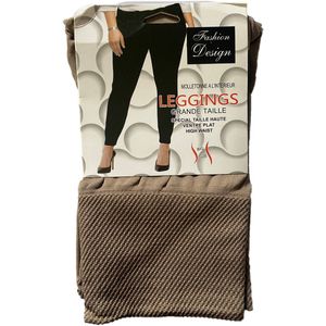 Thermolegging Taupe - Grote maat legging