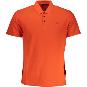 Rood katoenen poloshirt