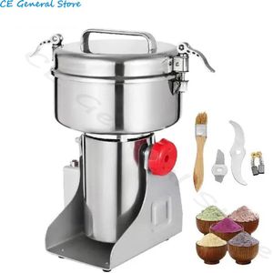 Grinder Grannmolen - Molen 2000 W - Swing Type -Graanmolen Machine - Elektrische Graanmolen van 304 Roestvrij Staal - Met een 28000 t/min - 1000g