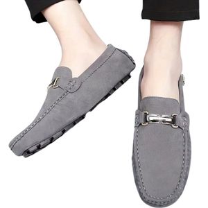 Bovista Loafers Heren - Met Hak - Herenschoenen - Instappers - Grijs - Maat 40