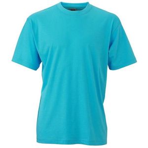 James and Nicholson Unisex Zware Ronde Tee (Pacifisch Blauw)