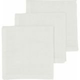 Meyco Baby Uni monddoekjes - 3-pack - hydrofiel - offwhite - 30x30cm