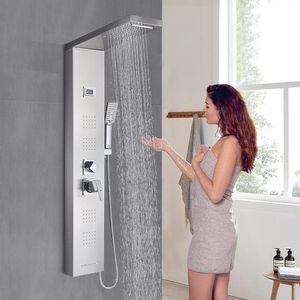 Moderne Douchekolom met 5 Functies en LCD Temperatuurweergave voor Badkamer