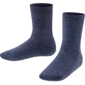 FALKE Catspads antislip noppen katoen merino wol huissokken kinderen blauw - Maat 39-42