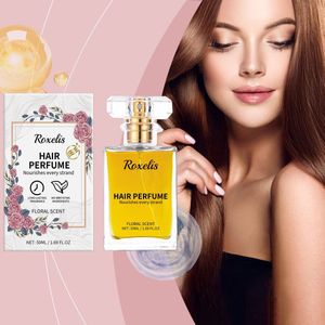 Essentiële haarolie, bloemenparfum, bloemengeur, vrouwelijk haarparfum, geurspray, voedt het haar, diepe hydratatie, hydraterend
