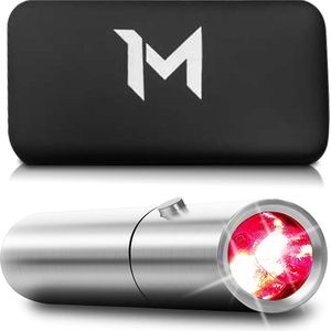 Mvolo® ReliefTorch – Draagbare Infraroodlamp – Roodlichttherapie voor Pijnverlichting - Herstel - Huidverzorging - Genezing