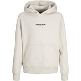 JACK & JONES JUNIOR Hoodie JORVESTERBRO met Tekst Offwhite