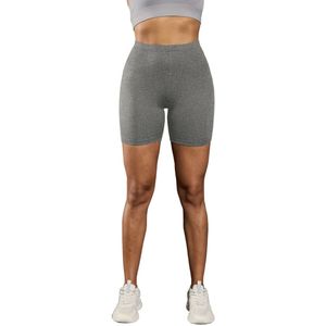 Nivard Biker Short Dames - Korte Legging - Lange Onderbroek - Bikershort - Met Pijpjes - Grijs - Maat L