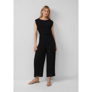 s.Oliver - Plissé Jumpsuit - Mouwloos - Elegant - Wijde Pijpen