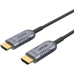 Unitek Glasfaser Kabel 3 M HDMI 2.1 AOC 8K 120Hz (Unterstutzung PS5 4K @120Hz) | Unterstutzt Technologien: QMS Qucik Media Switching, Dolby TrueHD, QFT, QMS, ALLM, eARC, EDID, DSC