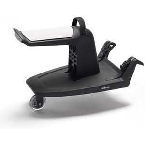 AngelTech Kid Sit Meerijdplankje - Meerijdplankje Universeel – Nederlandse Kwaliteit - Meerijdplankje Met Zitje – Meerijdplankjes – Solid Black