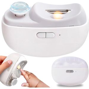 Elektrische nagelknipper 2-in-1 elektrische nagelknipper elektrische nagelknipper nagelvijl automatische nagelknipper nageltrimmer ( ZWART ) OF ( WIT )