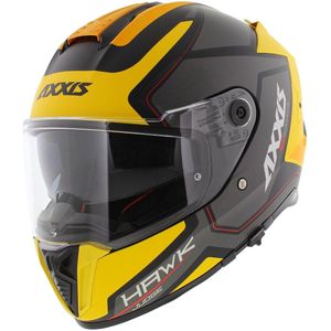 Axxis Hawk SV Integraal helm Judge B13 mat geel zwart titanium M