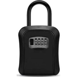 Sleutelkluis - key lock - cijfercode kluis - key lock box - sleutelkluisje voor buiten met ring - keysafe - kluis met code - voor buiten en binnen - waterdicht en roestvrij - zwart