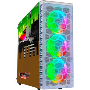 ScreenON - Minecraft Gaming PC White - Ryzen 3 - 16GB RAM - 500GB SSD - Windows 11 Pro + WiFi & Bluetooth!
