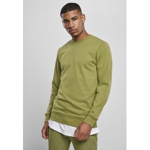 Urban Classics Sweater/trui -L- Basic Terry Crew Groen