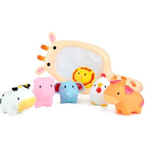 Visnetje badspeelgoed giraffe - badspeeltjes - water speelgoed - jongen - meisje - met diertjes - Schoencadeautjes sinterklaas