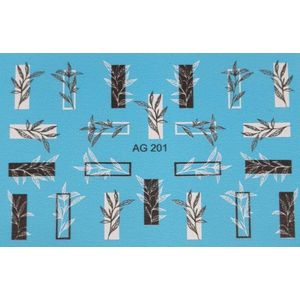 Korneliya Airbrush Waterdecal AG 201 Black/White