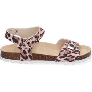 Braqeez Sally Spain Meisjes Sandalen - Roze/Print - Imitatieleer - Gesp