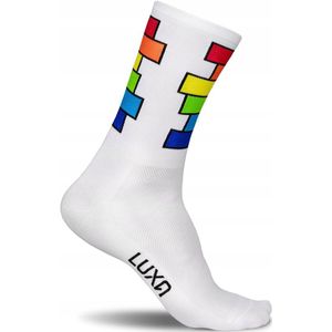 Luxa Rainbow Fietssokken - Maat S - Kleurrijk & Ademend
