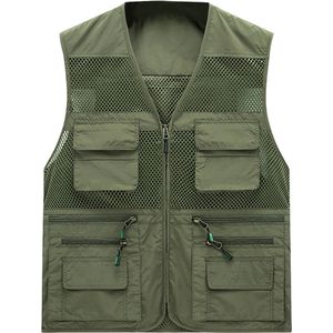 YOUTHUP Heren visvest - Verwijderbare achterkant - S