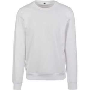 Build Your Brand - Premium Crewneck Sweater - Wit