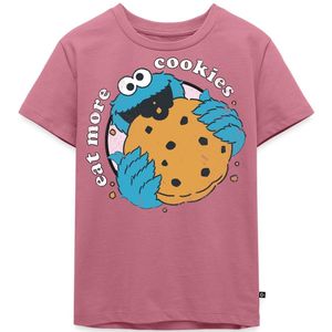 Sesamstraat Cookie Monster Eet meer koekjes Premium T Shirt Kinderen