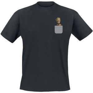 Guardians Of The Galaxy Pocket Groot Heren T-shirt - zwart - S