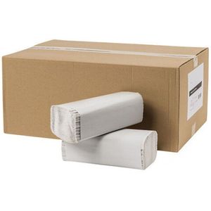 Handdoekjes Z-vouw recycled tissue 2laags FSC 20 x 160 vellen