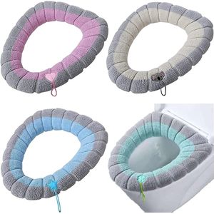 Toiletbrilhoes - Set van 4 - Universele toiletbrilhoes - Toiletbrilhoes - Verdikte toiletbrilhoes - Wasbaar, zacht, comfortabel en rekbaar