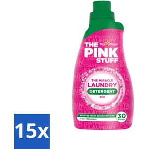 The Pink Stuff BIO - Wasgel - Wasmiddel - Biologisch - 30 Wasbeurten - 960ml - Bulkverpakking - 15 stuks