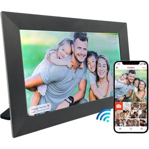 UMBRION Digitale Fotolijst - Draadloos - Frameo - 10.1 inch - 32 GB - Digitale Fotolijst met Wifi - Digitaal Fotolijstje - Frameo Digitale Fotolijst - Digitale Fotokader - Digitale Fotolijsten