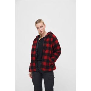 Brandit - Teddyfleece Jacket - 5XL - Rood/Zwart