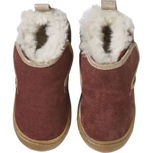 Vertbaudet - Klittenband Slofjes - Oudroze - Soepel Leer met Voering