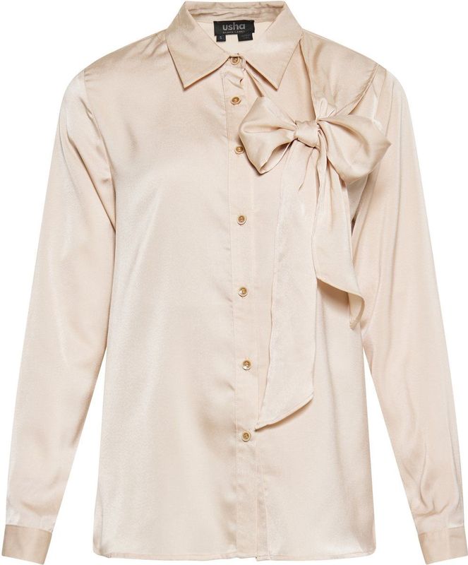 usha - BLACK LABEL - Blouse - Goud - Klassieke Blouse - Lange Mouw