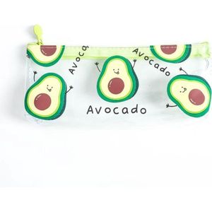 Akyol - Etui Avocado - Advocado met rits (20 x 9 cm) voor jongens en meisjes -school etui - avocado etui - sinterklaas cadeau etui - pennenzak voor kinderen en volwassenen - Cadeau
