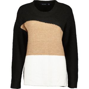Blue Seven Trui Dames - Gebreide Truien Dames - Zwart/Camel/Beige - Maat 38