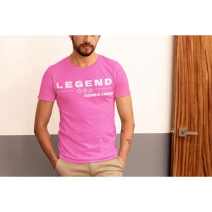 40 jaar verjaardag man - 1985 Jaar Roze T-shirt Heren - Maat XL - Legend - Verjaardag Cadeau Mannen - Limited Edition