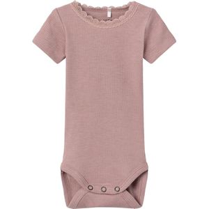 Name It - Romper Kab Lace - Korte Mouw - Roze