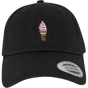 Mister Tee - Ice Cream Dad Cap Verstelbare pet - Zwart