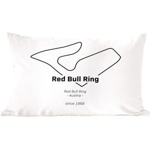 Sierkussens - Kussentjes Woonkamer - 60x40 cm - Red Bull Ring - Formule 1- Circuit - Cadeau voor man
