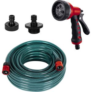 JGS ® Complete Accessoire Set voor Drukzijde met Tuinslang en Douche voor Tuinpompen