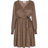 Usha - Cocktailjurk - V-Ausschnitt - Geraffte Rock