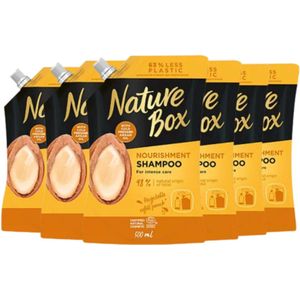Nature Box - Argan Shampoo Refill - Haarverzorging - Refill - Voordeelverpakking - 6 x 500 ml