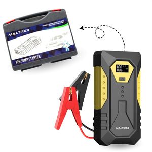Maltrex - Jumpstarter - 12V - Voor Auto, Motor of Boot - 4-in-1 met Powerbank, LED Zaklamp en SOS Noodlicht