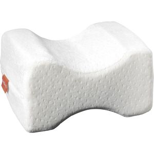 Orthopedisch knie- en beenkussen voor zijslapers - traagschuim, Oeko-Tex, 25x20 cm